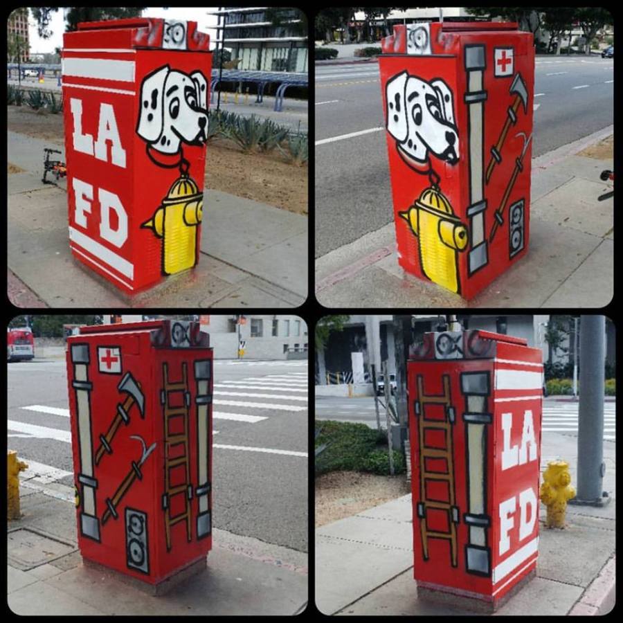 BOX No.3  Dedicated the the men and women of the LAFD real life heros